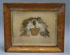 A maple framed Victorian seaweed picture overall 26.5 x 31.5cm                                                                         