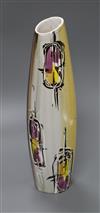 A 1970s French pottery vase height 33cm                                                                                                