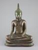 A large Thai bronze seated figure of Buddha Shakyamuni, Ayutthaya Period, 17th/18th century, 36 cm high                                                                                                                     