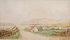 P. MacGregor Wilson, watercolour, Cottages in a landscape, signed, 29 x 50cm                                                                                                                                                