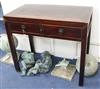 A Chinese hardwood two drawer writing table W.96cm                                                                                     