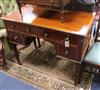 A small Edwardian inlaid dressing table W.91cm                                                                                         