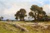 Daniel Sherrin (1868 - 1940) Harvesters at rest 19.5 x 29.5in.                                                                         