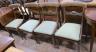 Two pairs of William IV mahogany and simulated rosewood dining chairs                                                                                                                                                       