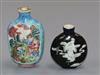 Two 19th century Chinese porcelain snuff bottles                                                                                       