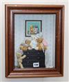 A pair of Sylvia Bance teddy bear dioramas                                                                                             