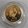 A Royal Mint Hong Kong 22ct gold Lunar Year $1000 coin,                                                                                