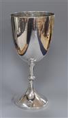 A late Victorian silver trophy goblet, Sheffield, 1900, 9.5 oz.                                                                        