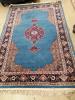 A North West Persian style blue ground rug, 206 x 137cm                                                                                                                                                                     