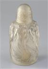 A R. Lalique glass 'Sirenes' perfume burner and original cover, designed c. 1920, model no. 2651 h. 17.5cm                             