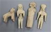 Four Indus Valley pottery figures                                                                                                      