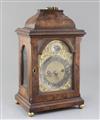 William Page of London. An early 18th century style walnut bracket clock, height 13.5in.                                               