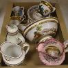 A French porcelain part tea set and other china, some damage                                                                                                                                                                