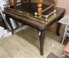 A French oak draw leaf table W.120cm                                                                                                   