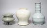 Three Chinese crackle glaze vases, 22cm                                                                                                                                                                                     