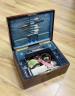 A Victorian burr walnut sewing box, 30cm, and contents                                                                                                                                                                      