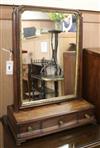 A Georgian mahogany toilet mirror W. 50cm                                                                                              