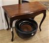 A French mahogany side table W.87cm                                                                                                    