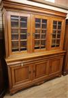 A reproduction French style cherrywood sideboard W.200cm                                                                               