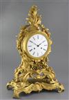 A mid 19th century French ormolu clock, Raingo Freres, Paris, clock 22.25in.                                                           