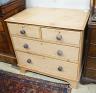 A small Victorian pine chest, width 90cm, depth 56cm, height 87cm                                                                                                                                                           