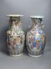 Two 19th century Chinese famille rose vases, tallest 45cm                                                                                                                                                                   