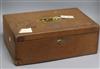 An Edwardian pigskin dispatch box by Bramah, London, monogrammed                                                                       