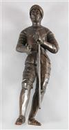 A 16th century Continental carved limewood figure of a knight, height 84cm                                                             