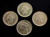 Three United States of America one dollar gold coins, 6.7g gross (4)                                                                   