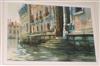 Alexander Cresswell, watercolour, Venetian backwater, signed, 37 x 54cm                                                                