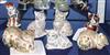 Six Crown Derby Cat and Kitten paperweights and a Royal Worcester snuffer                                                              