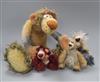 Lisa Durbach four Scruff Artist bears Tallest 40cm                                                                                     