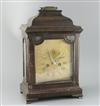 Bailey Chippenham Fecit. A George III walnut cased bracket clock, width 11in. depth 7.75in. height 17in.                               