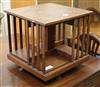 A table top revolving bookcase W.36cm                                                                                                  