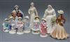 Ten Coalport figures tallest 24cm                                                                                                      