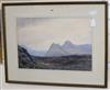 William Heaton Cooper, watercolour, Mountain landscape, signed, 37 x 55cm                                                              