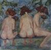 Two Barbara A. Wood limited edition prints, nude ladies                                                                                
