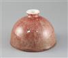 A Chinese sang de boeuf glazed beehive water pot, possibly 19th century, Diam.13.5cm                                                   