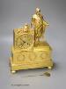 A French Empire style ormolu mantel clock, c.1820, countwheel striking on a bell, height 32cm                                                                                                                               