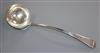 A George V silver Old English pattern soup ladle by Goldsmiths & Silversmiths Co Ltd, London, 1918, 33.6cm.                            