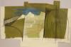 R. J. Lloyd, mixed media, Abstract landscape, signed and dated 1970, 35 x 51cm                                                                                                                                              