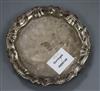 A George II silver waiter, William Peaston, London, 1751, 5.5 oz.                                                                      