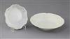 Two Chinese Qingbai petal lobed dishes, Song dynasty, 14.9 and 10.8cm                                                                  