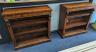 A pair of Victorian mahogany open bookcases, length 91cm, depth 33cm, height 92cm                                                                                                                                           