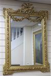 A Victorian carved giltwood and gesso wall mirror W.81cm.                                                                              