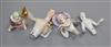 Four 1920-30s porcelain pin dollies                                                                                                    