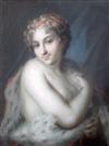 After Rosalba Carriera Portrait of Winter 23 x 19in.                                                                                   