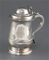 A late George II silver tankard by Samuel Wood, 18 oz.                                                                                 