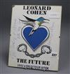 Leonard Cohen, The Future, signed sleeve of a poster or record sleeve                                                                  