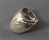 A Georg Jensen Danish sterling silver ring, no. 91, size M.                                                                            